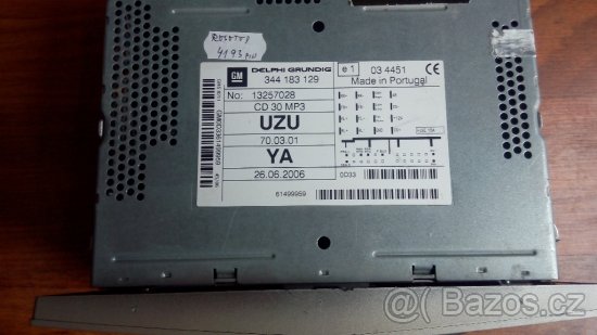 Corsa D rádio CD30 MP3 - 2