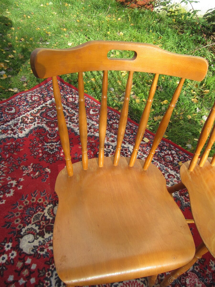 Nabízím retro židle Ton Ironica. Pevná konstrukce. Jen co j - 2