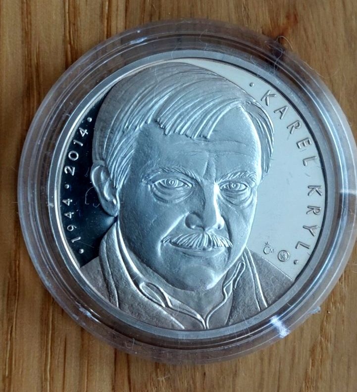 Stříbrná medaile KAREL KRYL 70. výročí narození, 2014, Proof - 2
