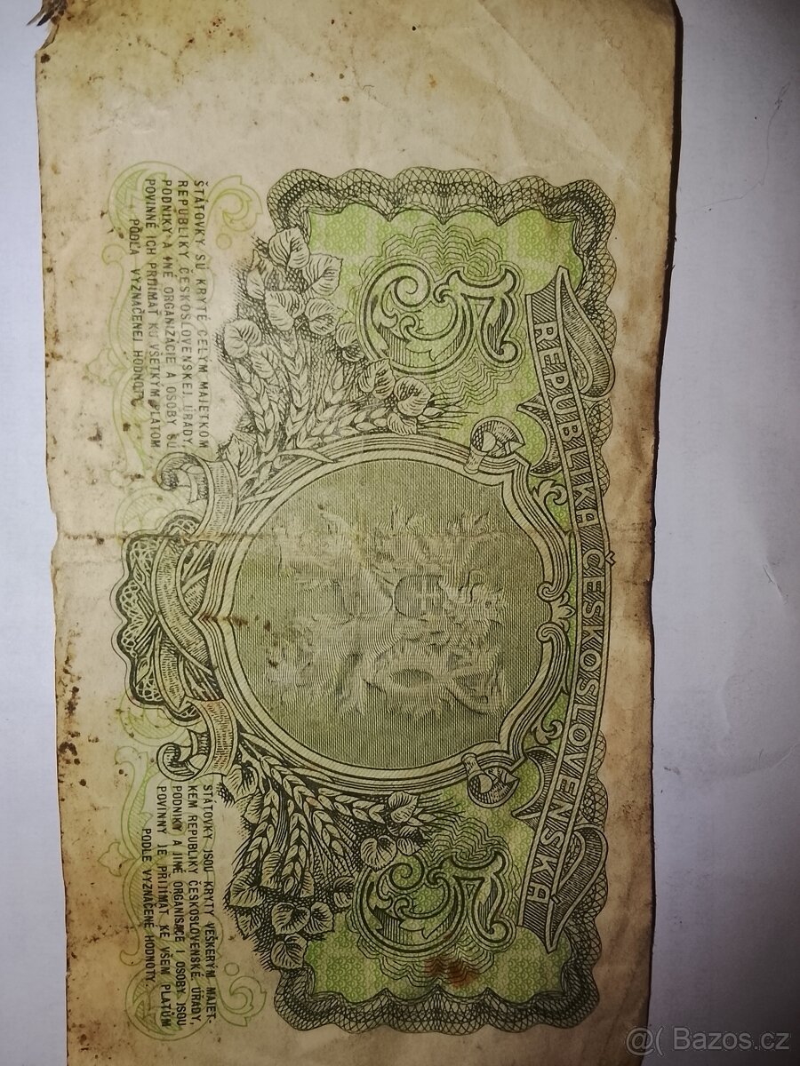 5 koruna papírová 1953 - 2