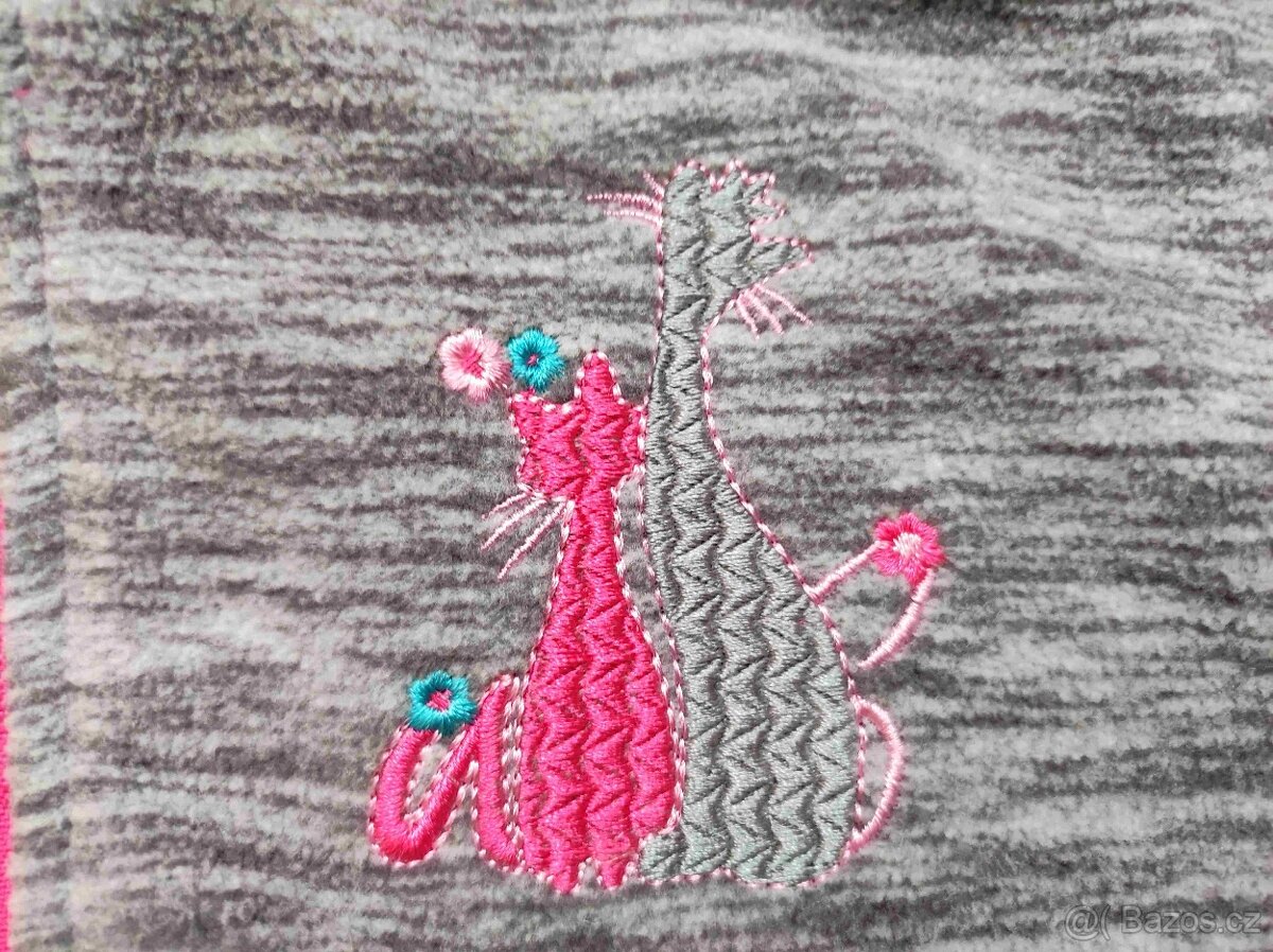 Dívčí fleecová mikina Kugo nová - 2