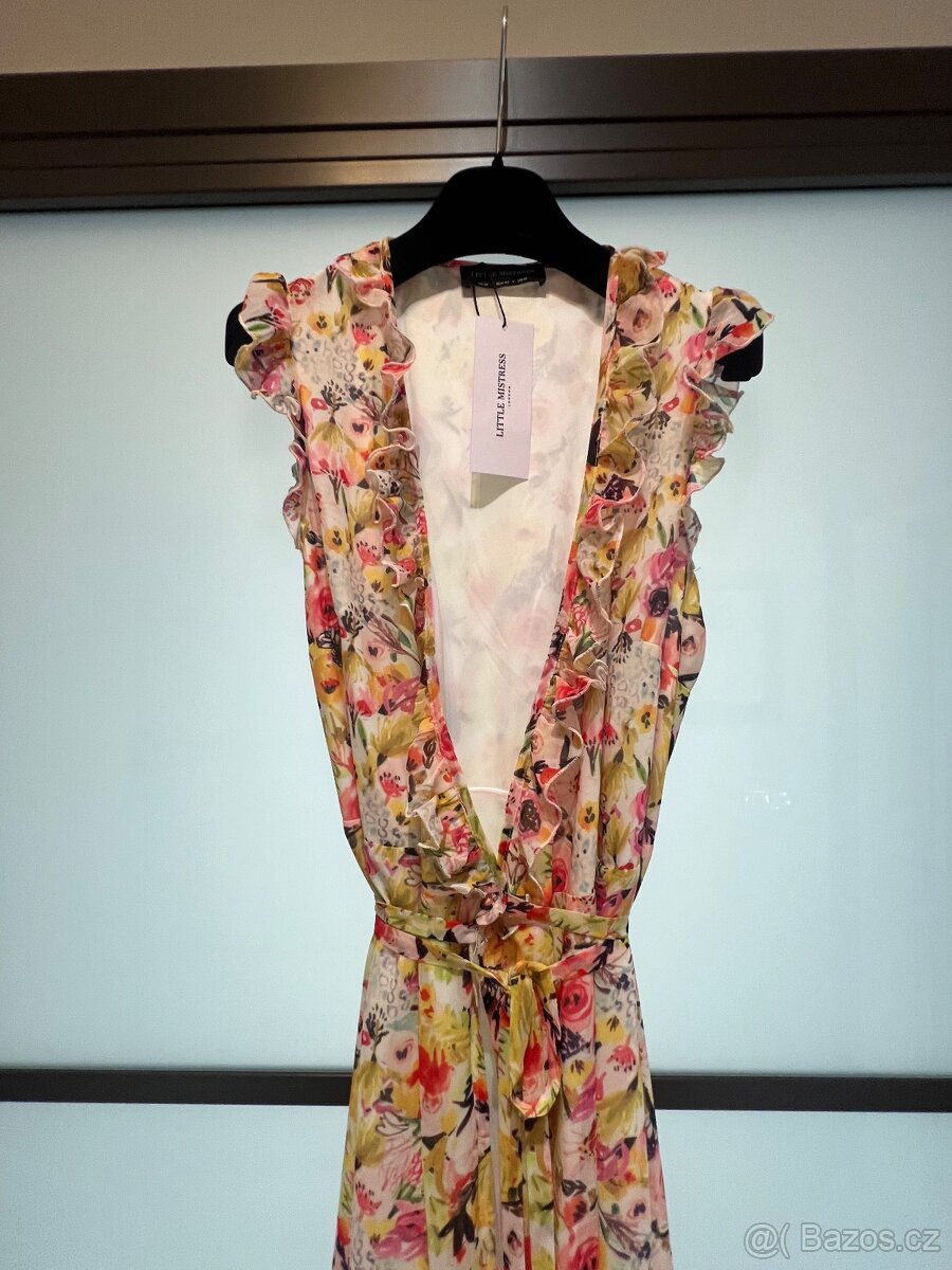 Letní šaty květované zavinovací Little Mistress vel. 14 - 2