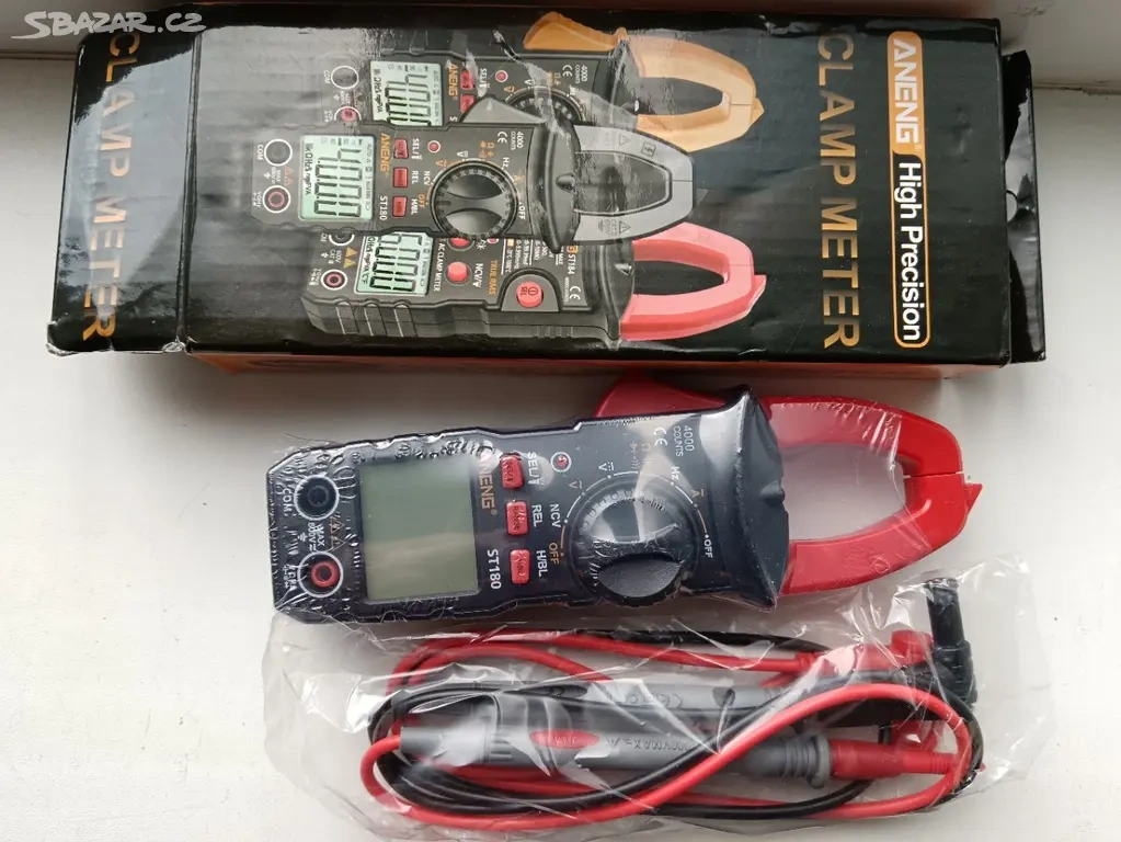 Klešťový multimetr ANENG ST 180. Nový - 2