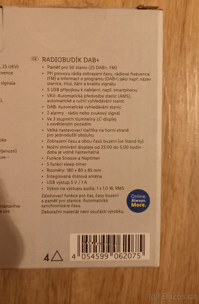 Nový radio budík Silvercreast - 2