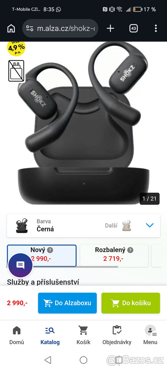 Shokz OpenFit sluchátka - 2