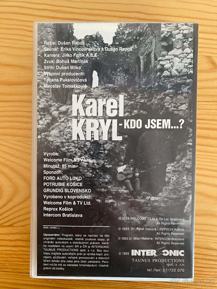 Karel Kryl Videokazeta - 2