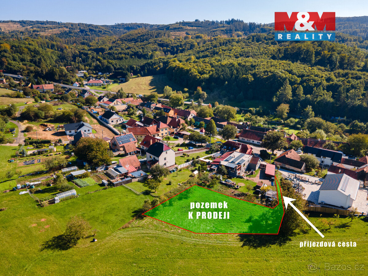 Prodej pozemku k bydlení, 1233 m², Závist - 2