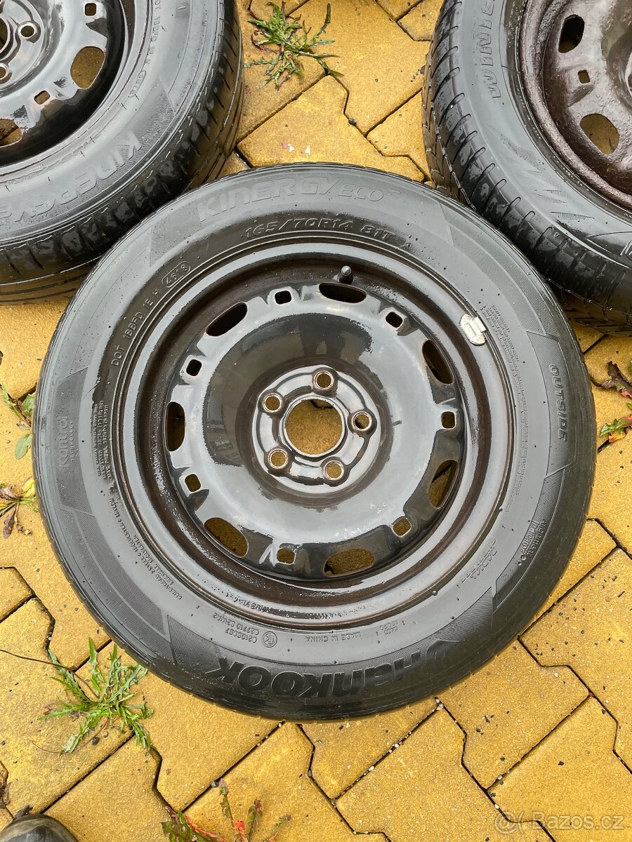 Plechová kola 5x100 R14, 165/70/14 - 2