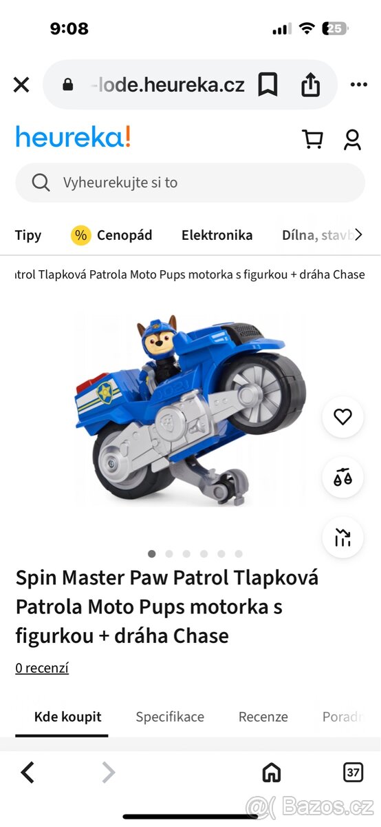 Chase moto dráha Paw patrol - 2