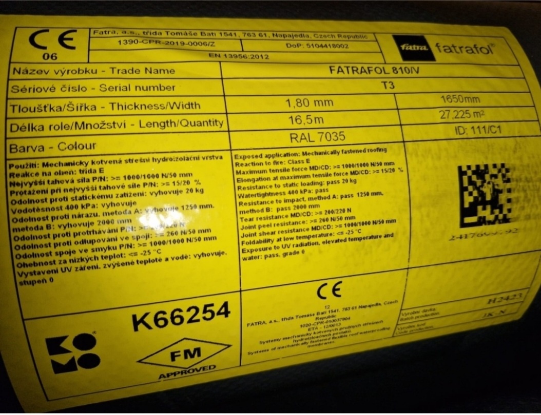 Fatrafol 810V 1.8mm - 2