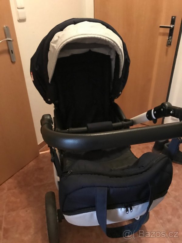 Kočárek Raf Pol Baby Lux Alu Way 3v1 v barvě navy - 2