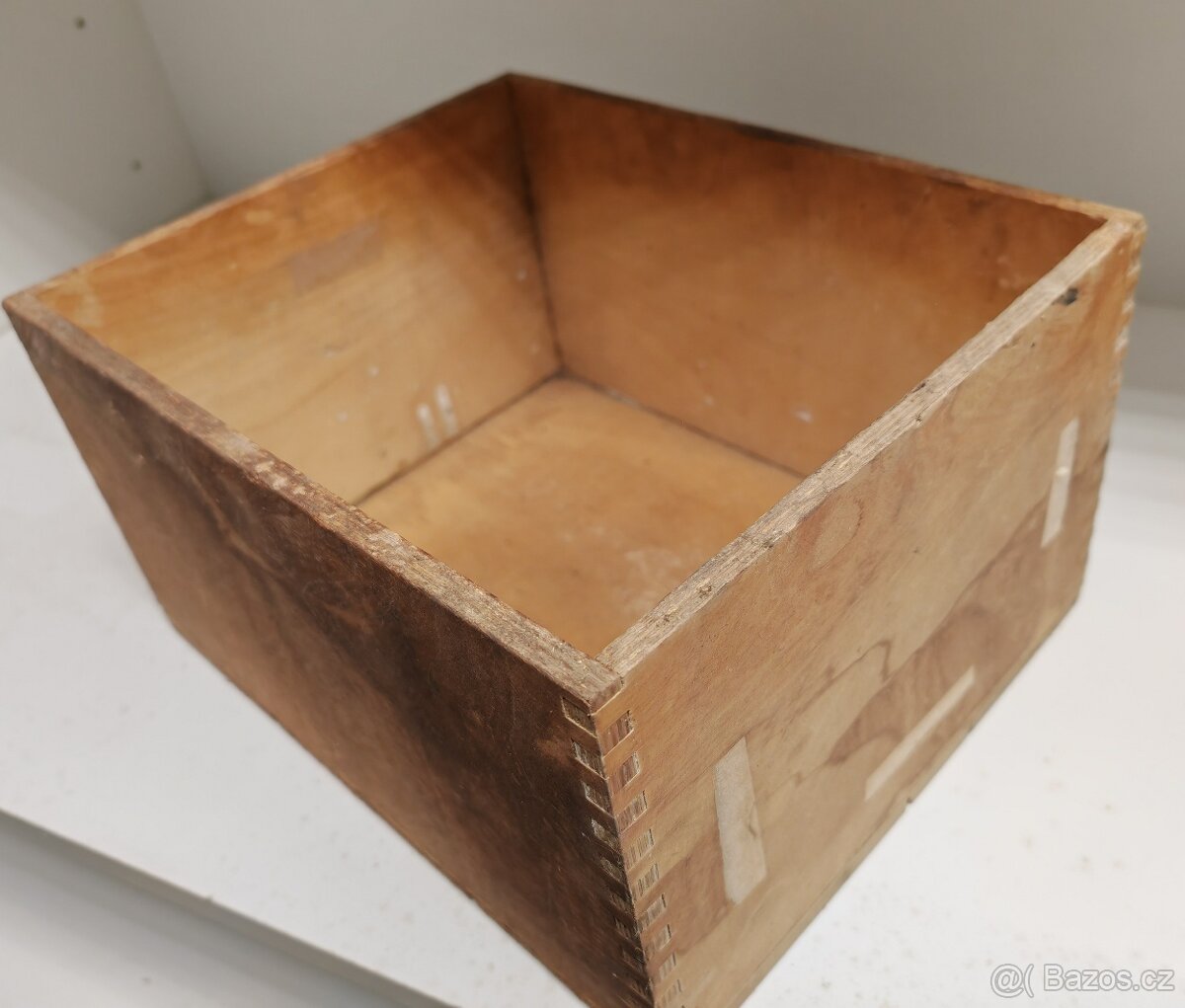 Dřevěná bedýnka falcovaná 35x28,5x20cm - 2