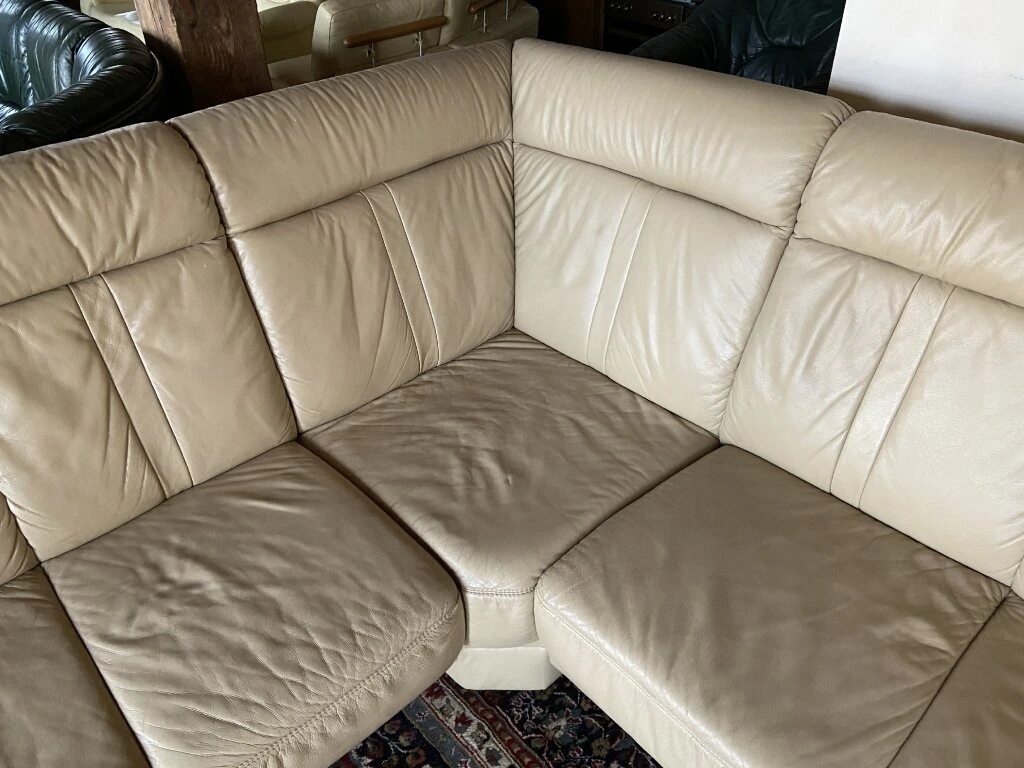 Luxusní rohová kožená sedací souprava ,1762 - 2