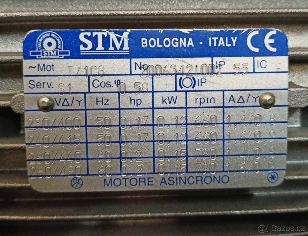 Elektromotor s převodovkou - 2