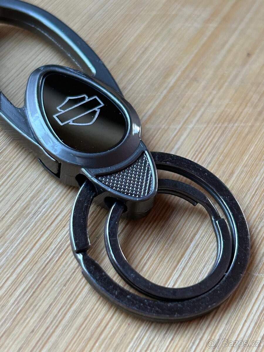 Klíčenka Harley Davidson černý kov - 2