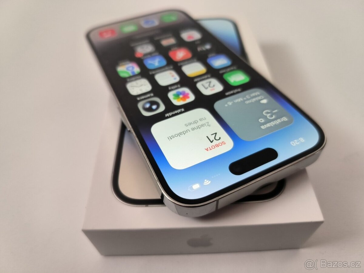 apple iphone 14 PRO 256gb Silver/ Batéria 84% - 2