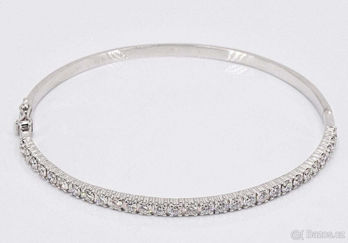 Luxusní 18k náramek s diamanty 2,08ct - certifikát - 2