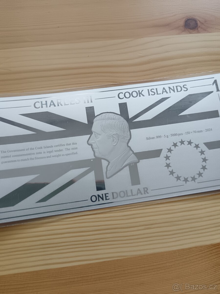 Stříbrná bankovka 5g Iron Maiden 999,9 - 2