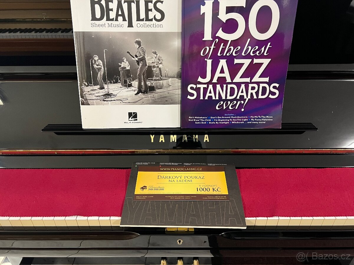 Yamaha U3 se zárukou 5 let, včetně židle, doprava zdarma. - 2