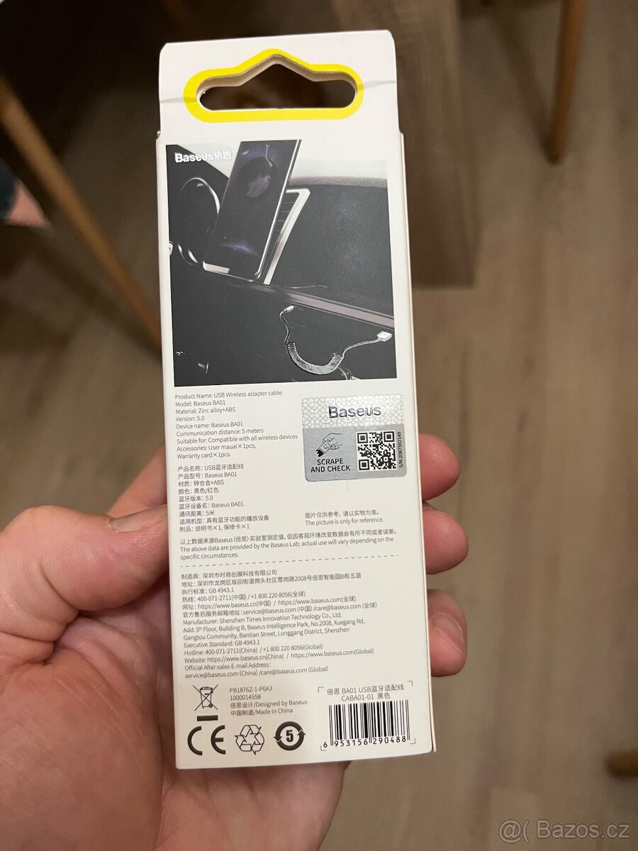 Bluetooth audio přijímač Baseus BA01 - 2