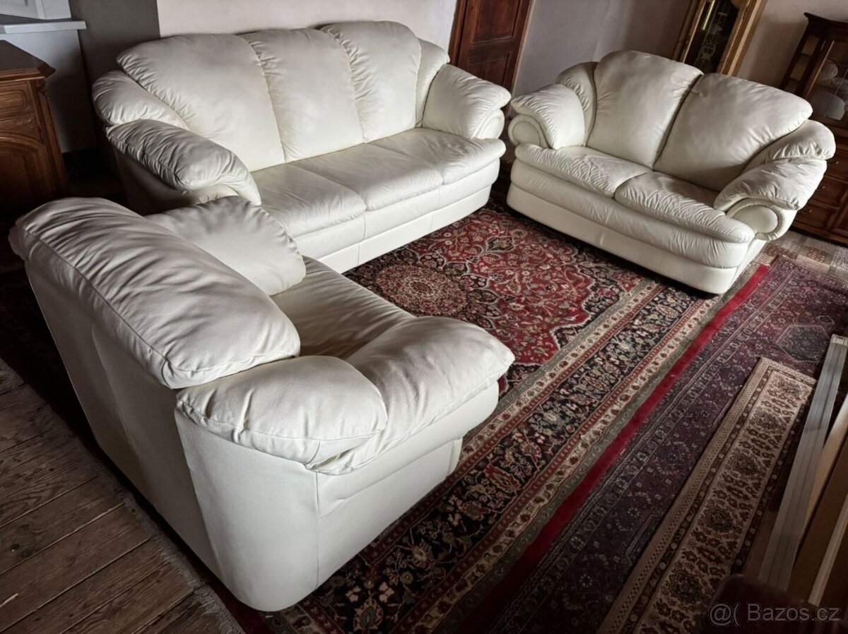 Kožená sedací souprava 3+2+1,5834 - 2