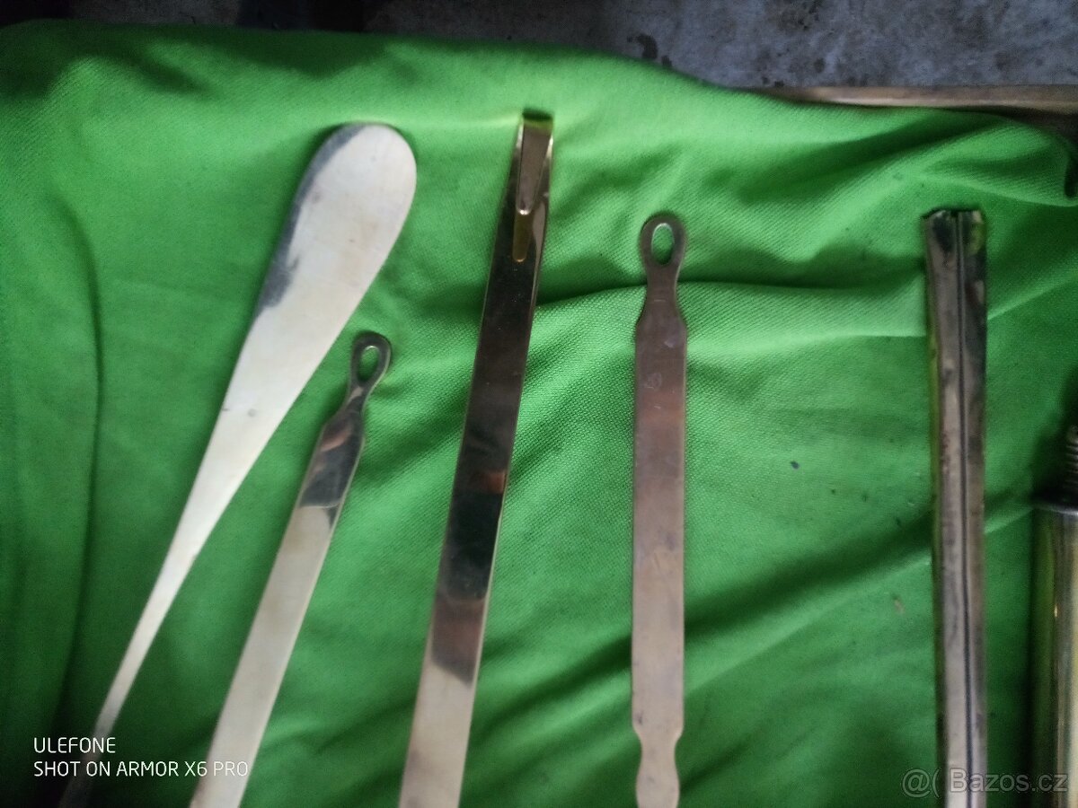 Mosazné naběračky, cedník a hustilka - 2