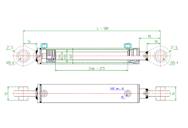 Hydraulický spojovací válec místo centrální šroubu (španovák - 2