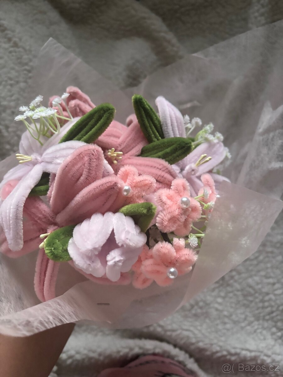 Pipe cleaner lilies, květiny - 2