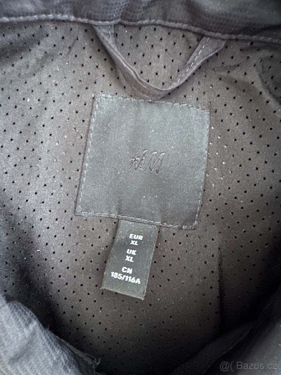 H&M černý tenký kabát vel. XL - 2