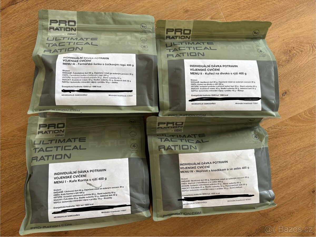 ultimate tactical ration, individuální dávka potravin,BDP - 2