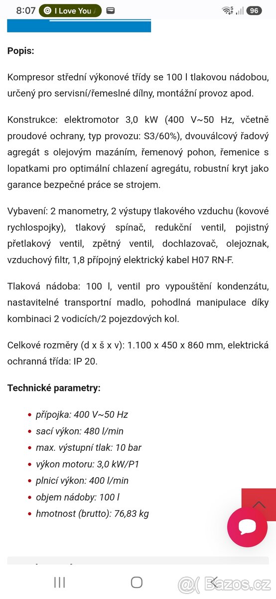 Kompresor güde 580/10/100 50073 - 2