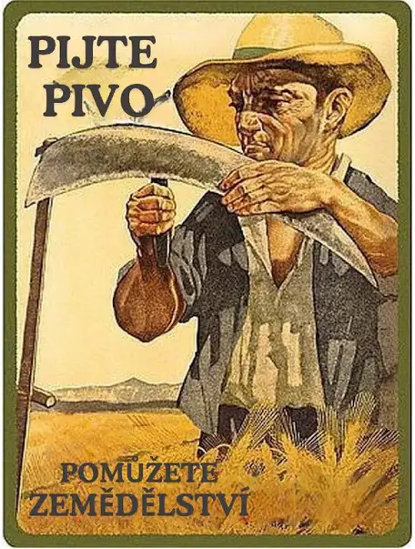 Staré plechové cedule a lavička - 2