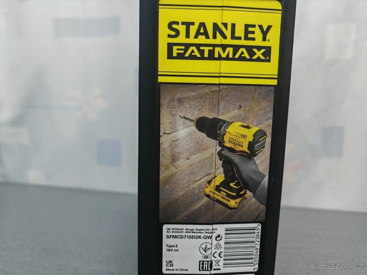 Aku vrtačka s příklepem Stanley FatMax SFMCD715D2K - 2