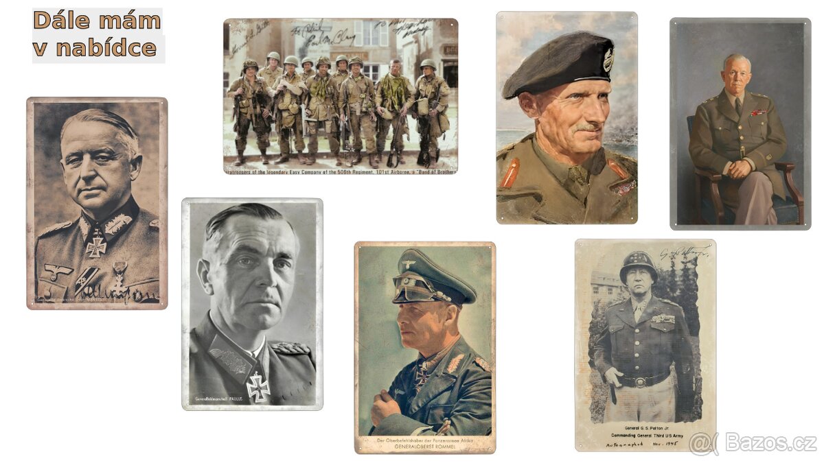 plechová cedule - Bernard Montgomery "Monty" - 2