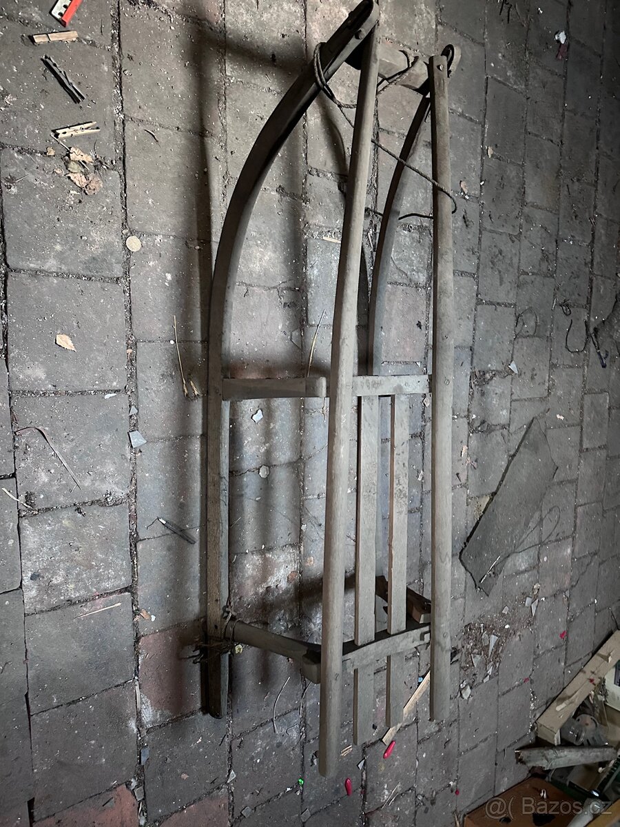 Retro sáňky, nálezový stav - 2