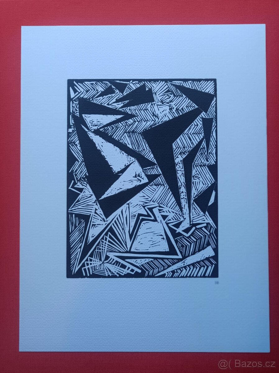 František Kupka - Čtyři příběhy bílé a černé - grafika č .10 - 2