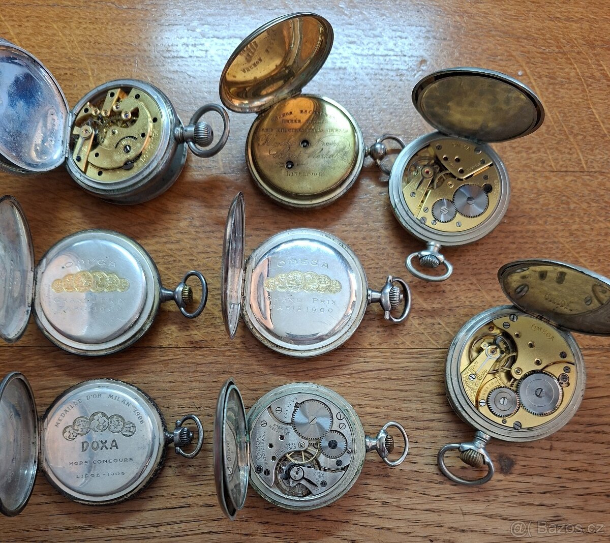 8 ks kapesních hodinek Omega, Donald, Longines - 2