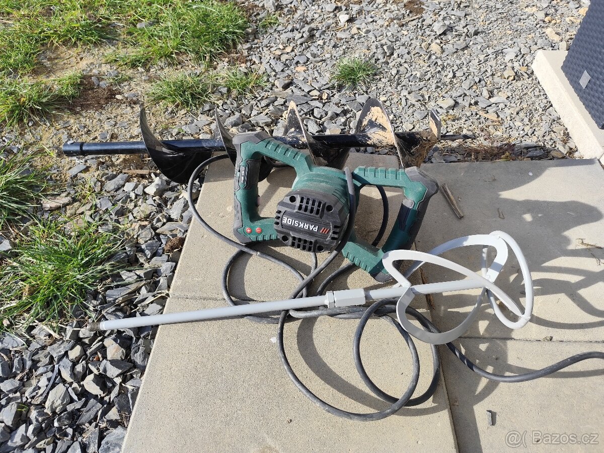 Elektrický půdní vrták + míchadlo - 2