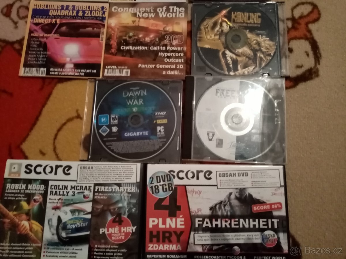 Staré hry PC Level Score a další - 2