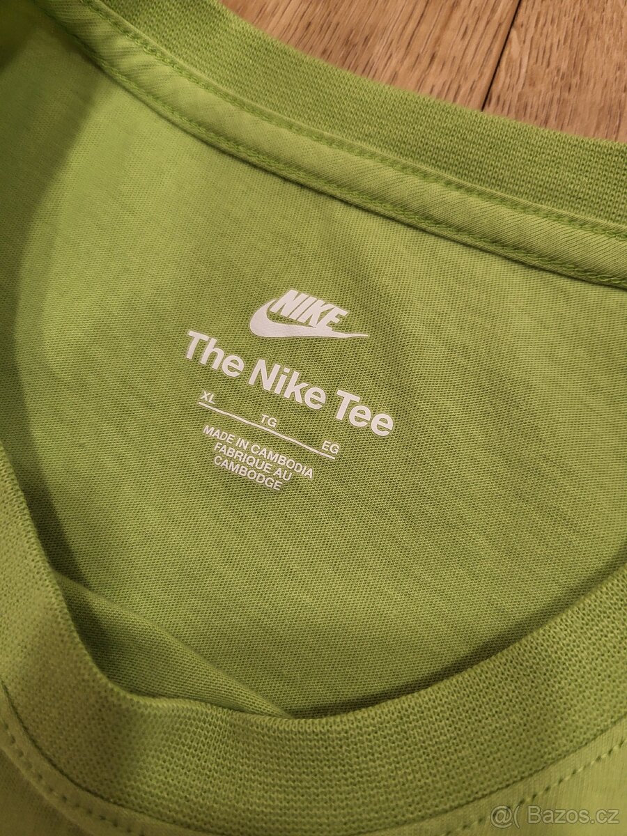 Pánské tričko, Nike, světle zelené, XL, 100% bavlna - 2
