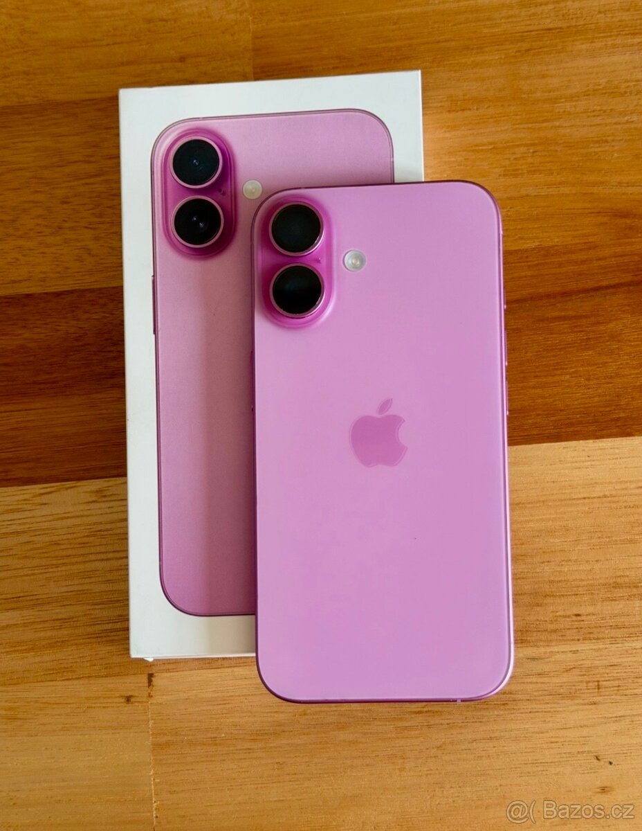 iPhone 16 Pink BATERIE 100% TOP - 2