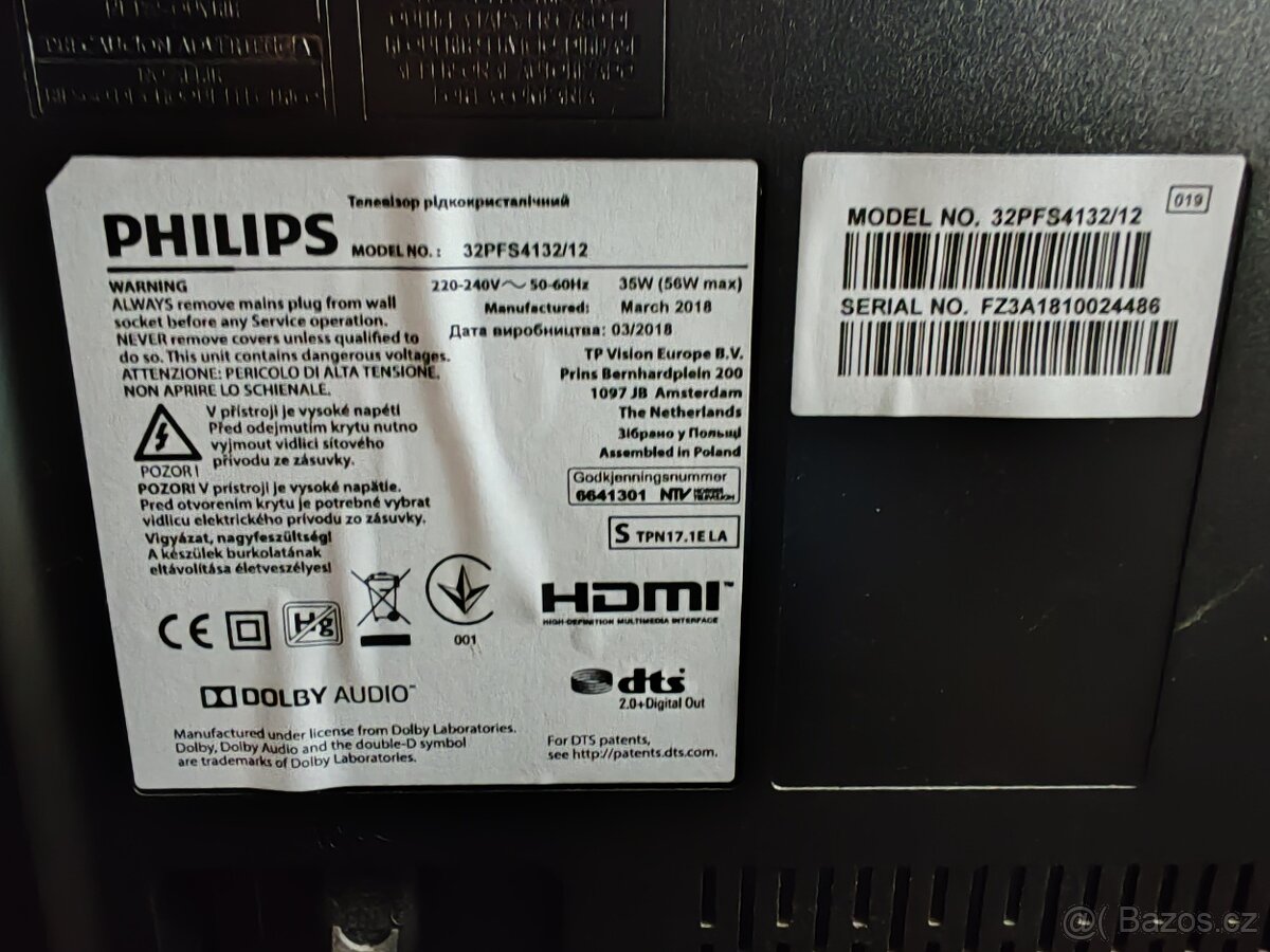 Philips TV 32 palců - 2