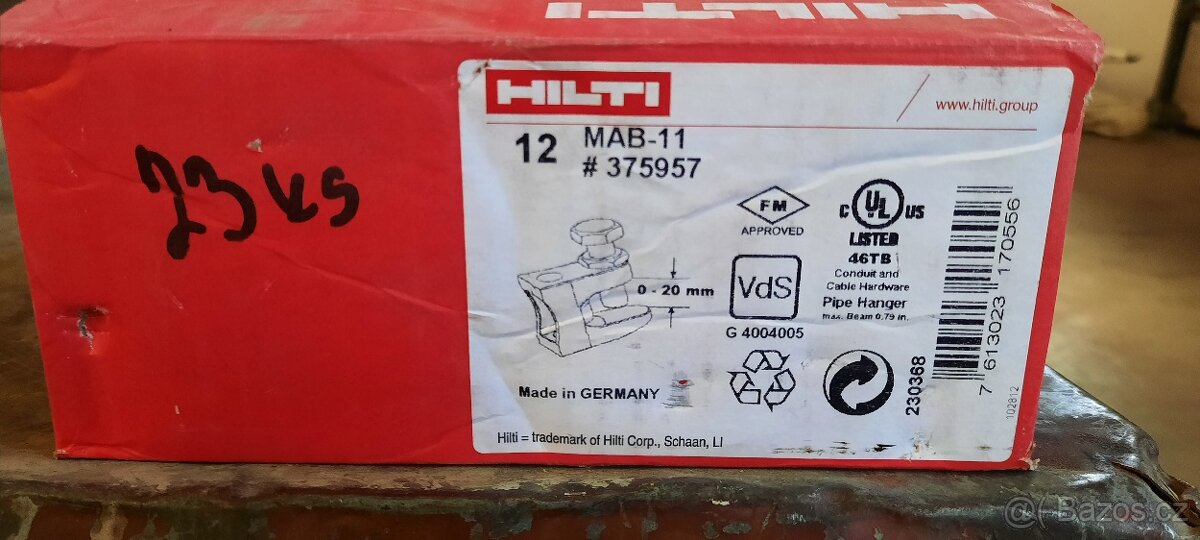 Nosníková svorka Hilti pro závitové tyče - 2