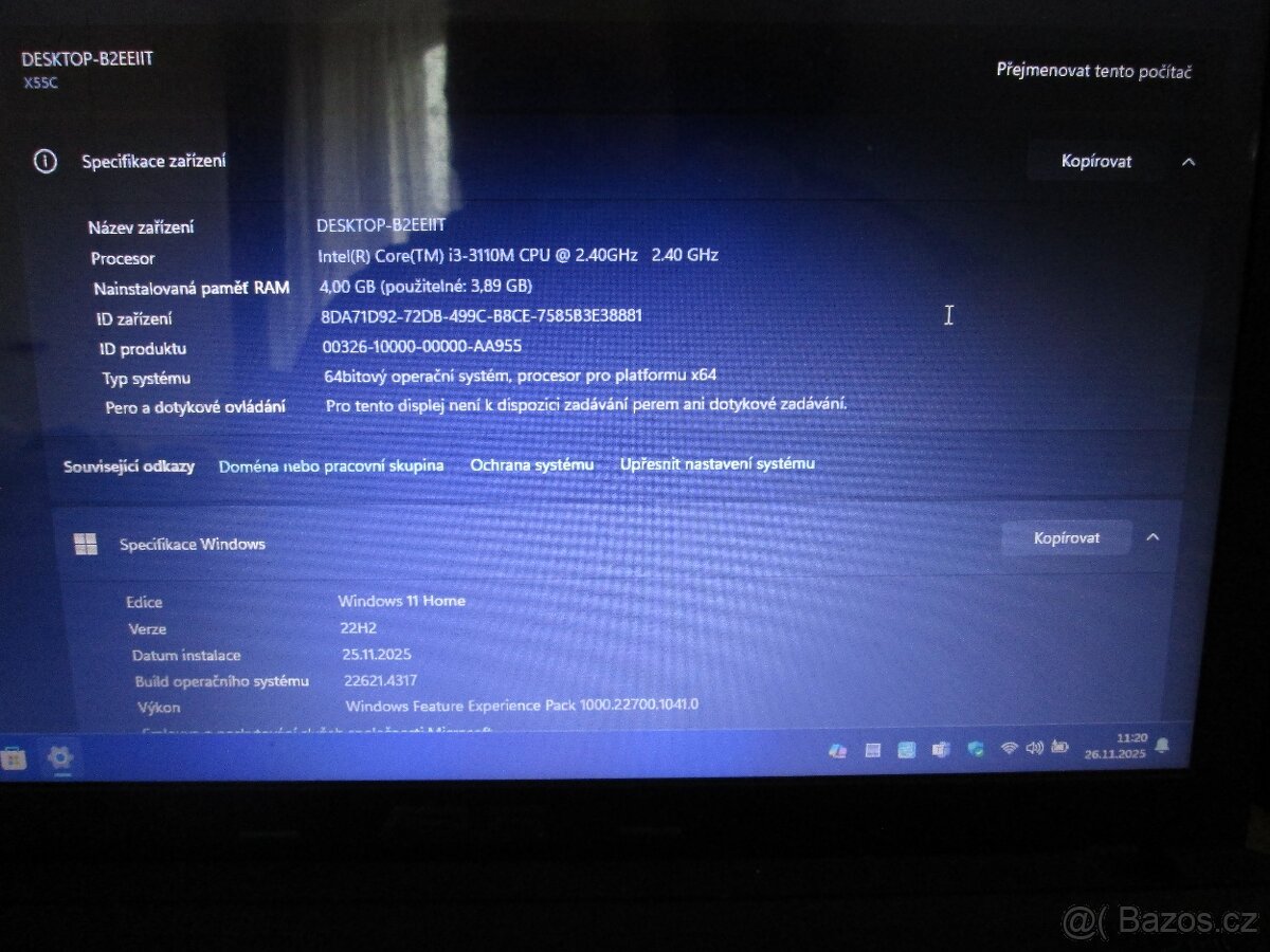 ASUS X55C Win11 - 2