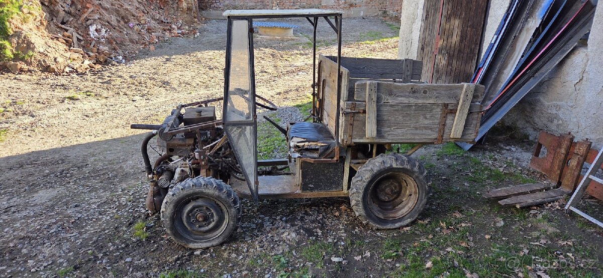 Traktor, traktorek domácí výroby - 2