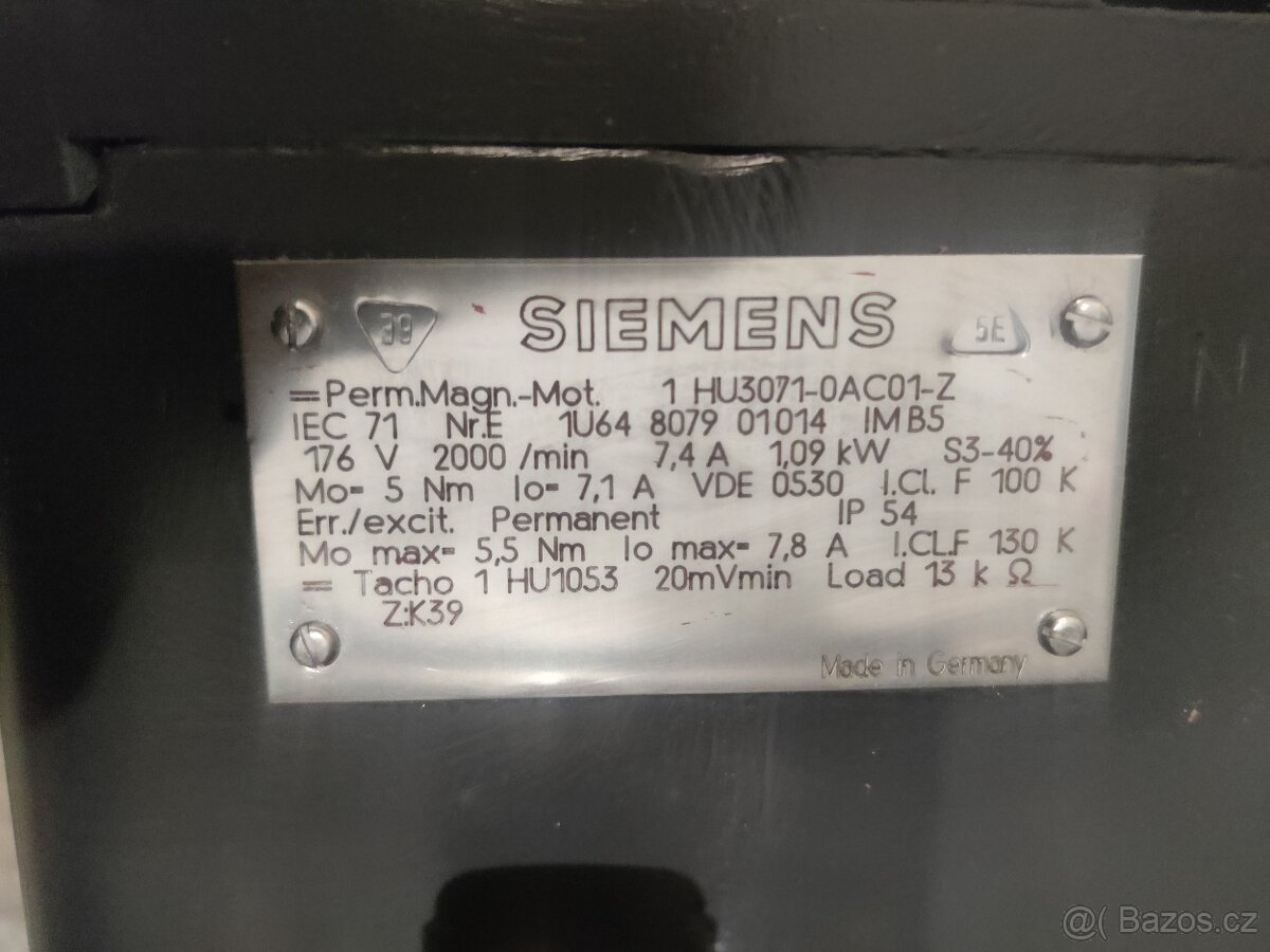Motory siemens z CNC a driver bosh - 2