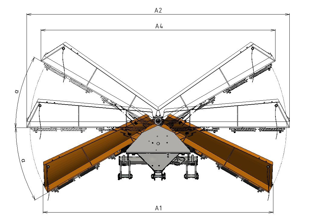 Radlice sněhová naklápěcí - 2