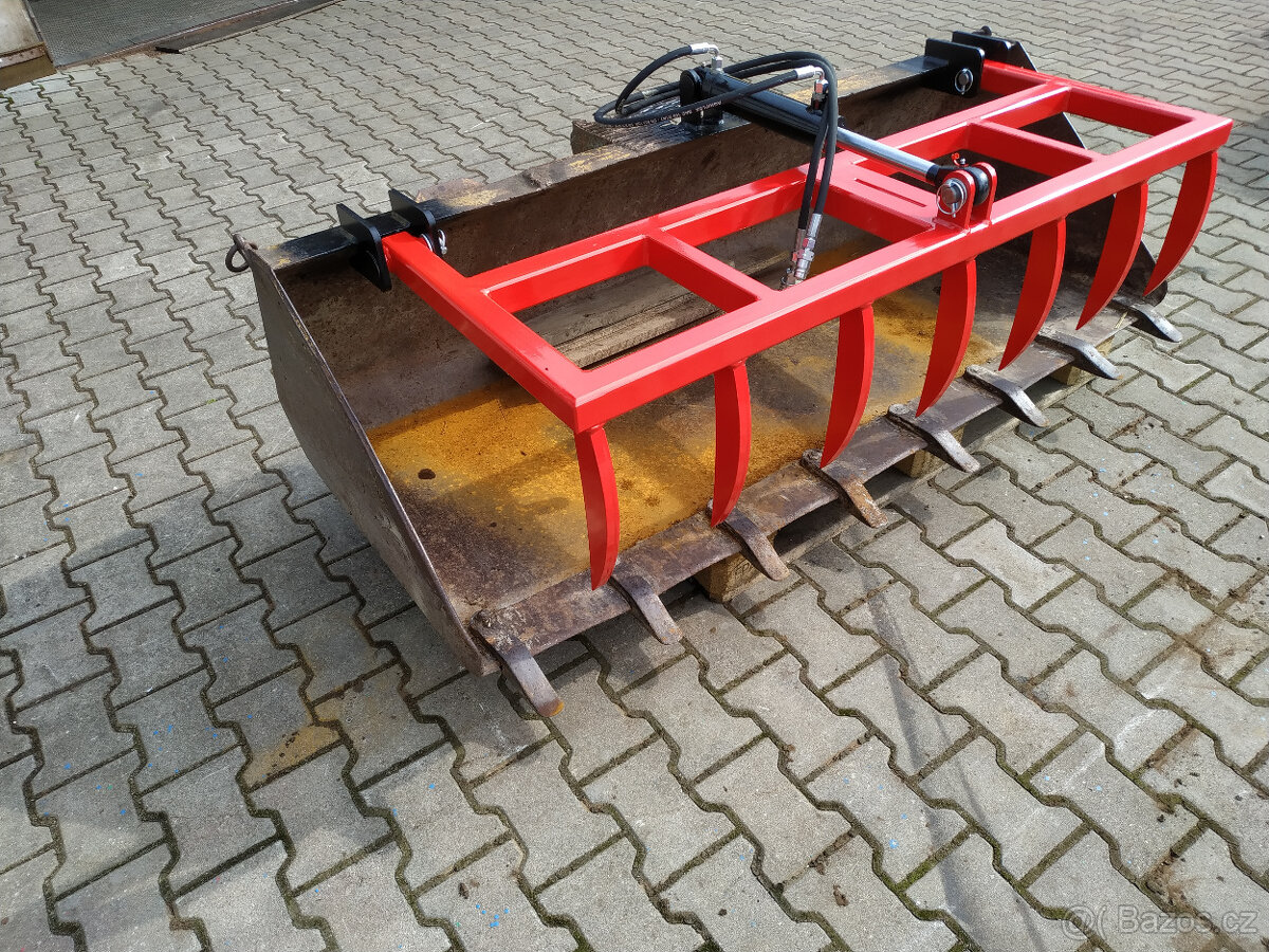 Drapák na hnůj lopaty na smykový nakladač - 2