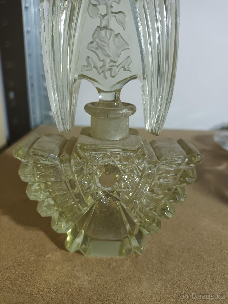 Sada parfémových flakonů, zelené sklo - 2