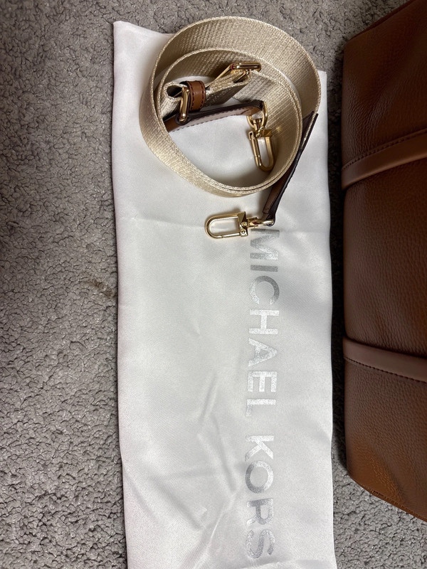 Michael Kors Beck hnědá kožená kabelka - 2